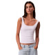 Calvin Klein Γυναικεία αμάνικη μπλούζα Monogram Scoop Neck Rib Knit Tank Top